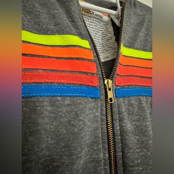 Aviator Nation Tops - Aviator Nation neon stripe jacket medium ✨